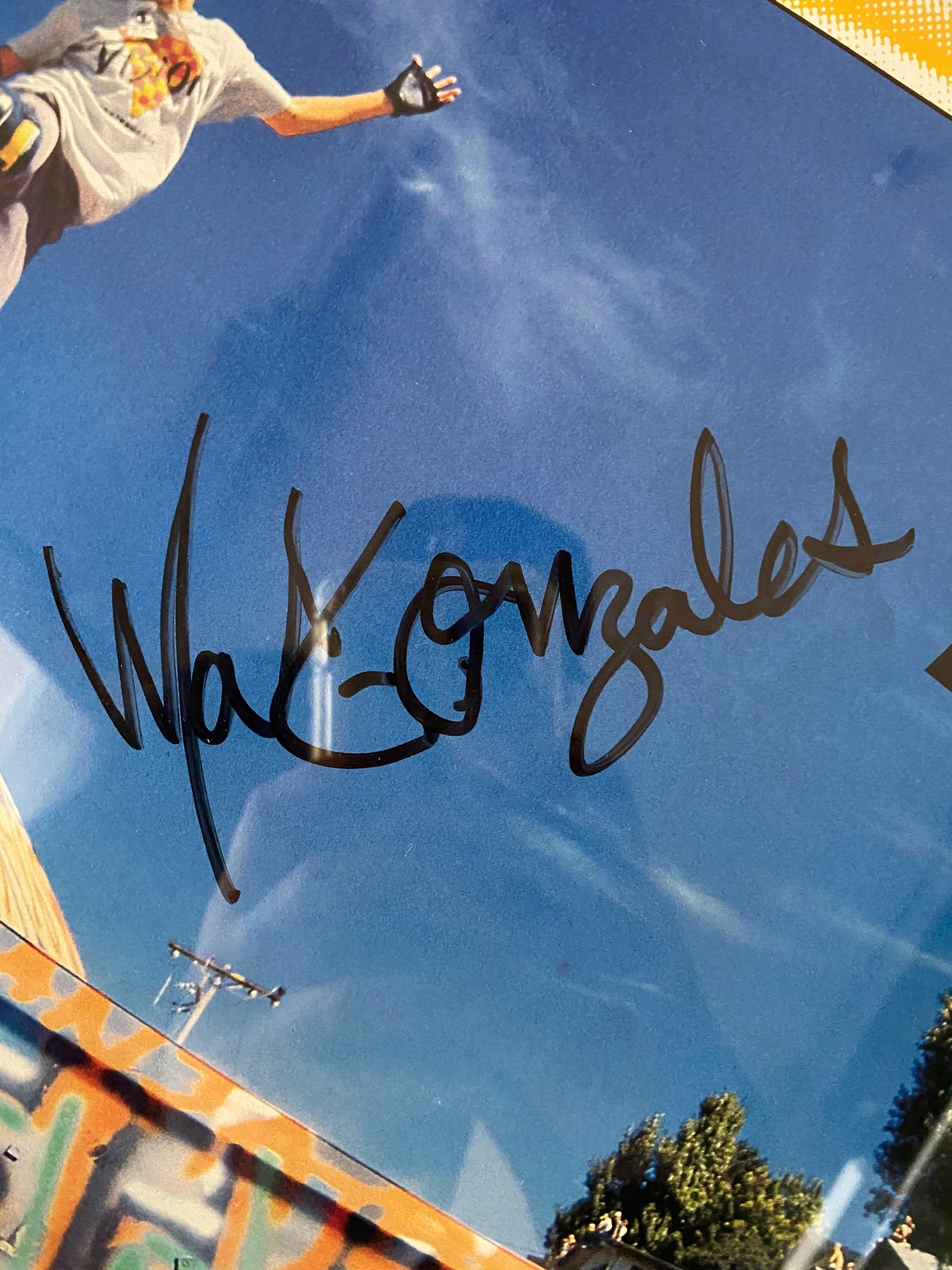 NOS Original Signed Mark Gonzales Vision Skateboards Poster - 17" x 22" Framed