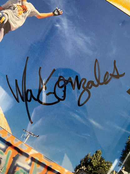 NOS Original Signed Mark Gonzales Vision Skateboards Poster - 17" x 22" Framed